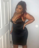 Seduction Dress (Black & Gold) Plus Size Friendly