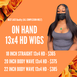 On Hand HD 13x4 Wigs